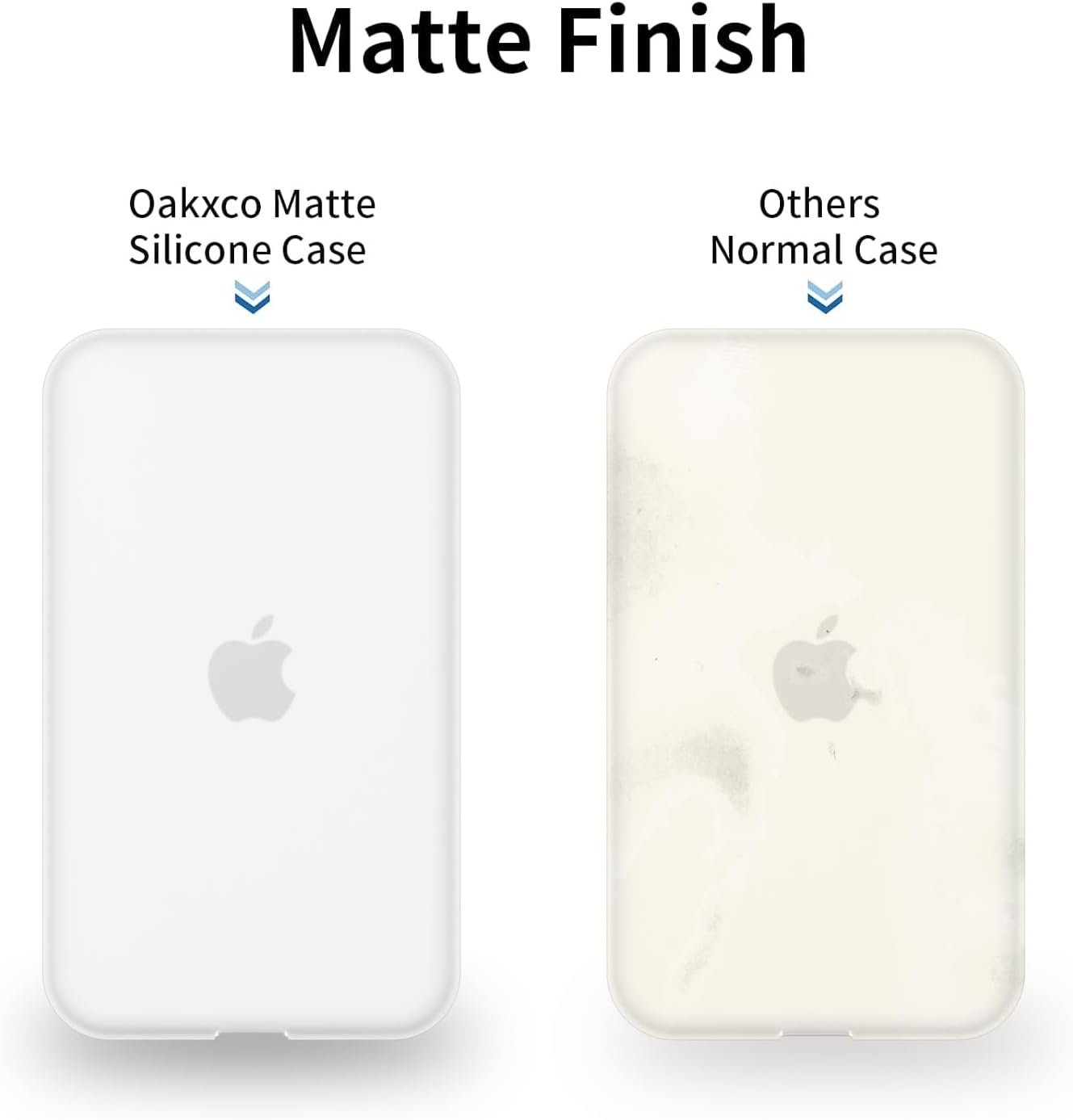 oakxco Silicone Case Compatible with iPhone Air Magsafe Battery Pack, Ultra Thin Slim Cover for 17 Air Battery Pack, TPU Rubber Scratch & Shatter Resistant Cover, Matte Clear - Image 5