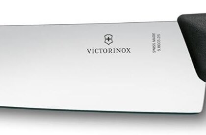 Victorinox Swiss Classic 8 Inch Chef's Knife, Straight Edge, Black
