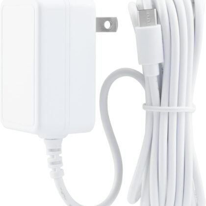 LEFXMOPHY Power Cord for Furbor 360 Dog Camera Replacement Charger Plug with 10ft Long Charging Cable White Adapter