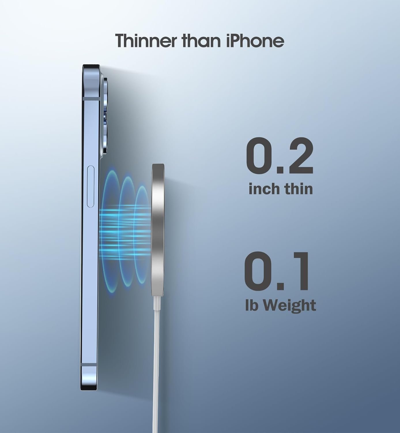 2 Pack Magnetic Wireless Charger for iPhone 16 Pro Max/16 Pro/16 Plus/16/15/15 Pro/15 Plus/15 Pro Max 15W Fast Mag Safe Charger Pad for iPhone 16/15/14/13/12 Series and AirPods 3/2/Pro 2/Pro - Image 2