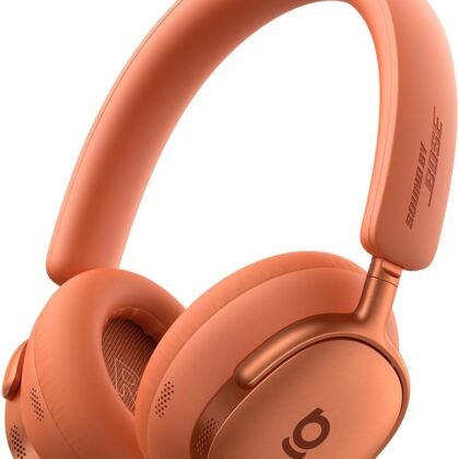 Baseus Inspire XH1 Adaptive Active Noise Cancelling Headphones, Sound by Bose, Dolby Audio, Premium Real-Time Adaptive ANC, Adaptive Tuning Rich Sound, Hi-Res Audio, 100H Playtime - Sunset Coral
