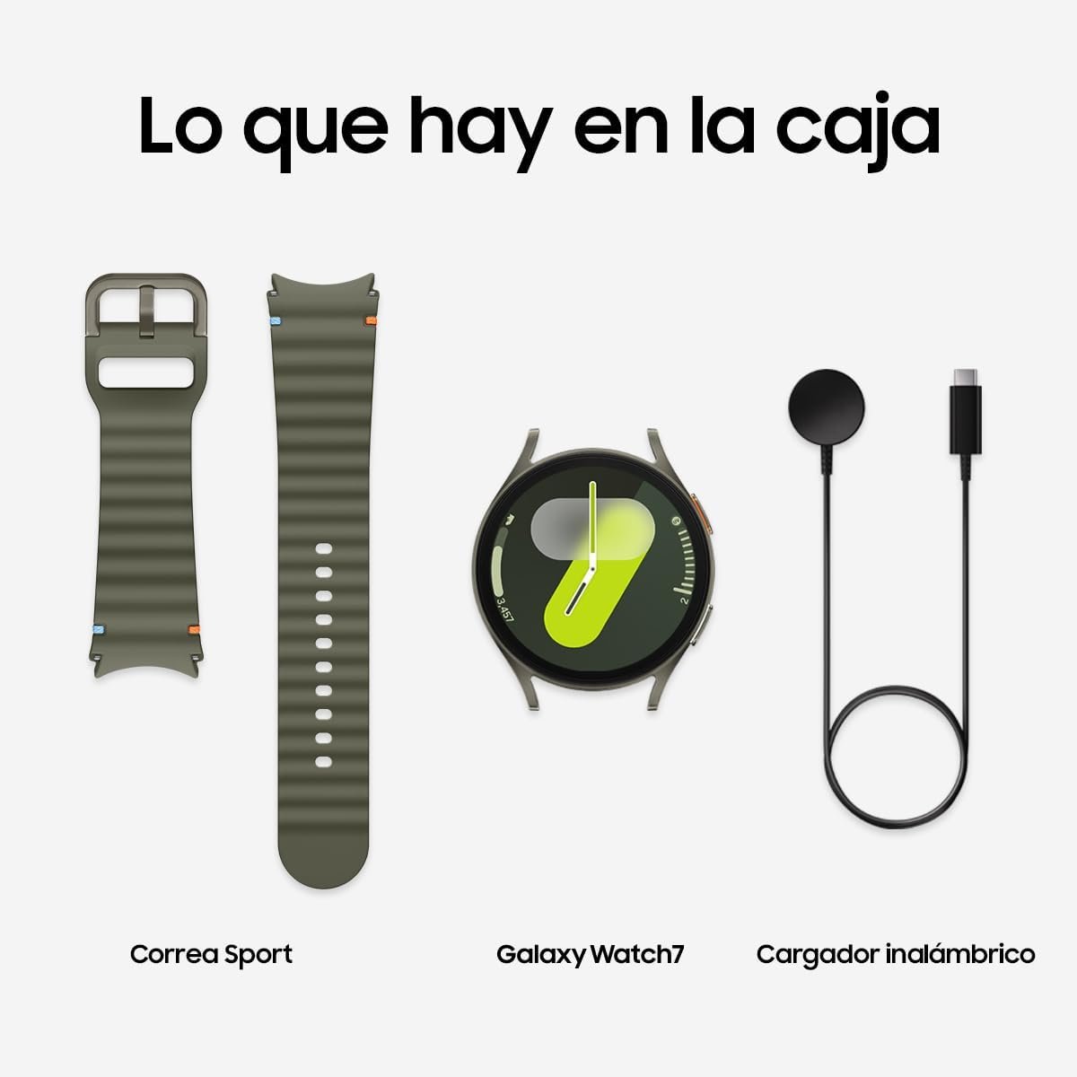 Samsung Galaxy Watch 7 | 44mm | AI Smartwatch w/ 1.5" AMOLED, Wear OS 5, Wi-Fi, Bluetooth, Heart Rate, Sleep Apnea & GPS Fitness Tracker | International Model L310 | w/Fast Charger, Green - Image 7