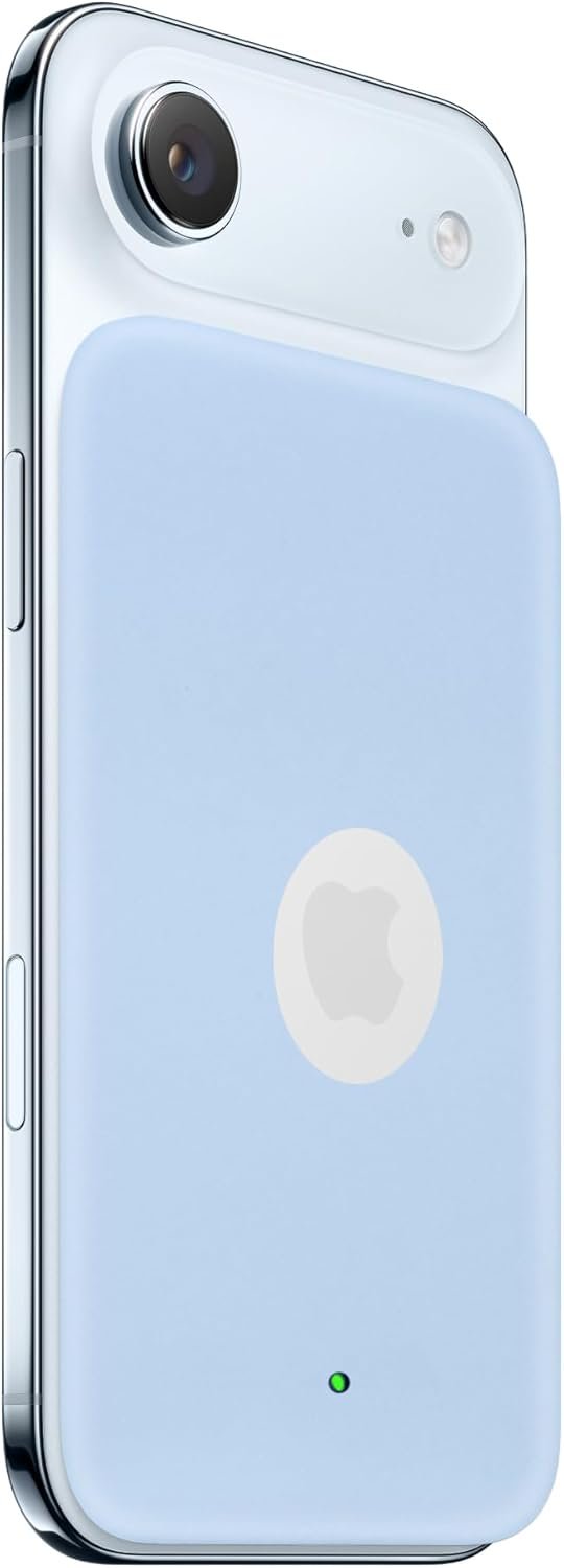 Case for Apple iPhone Air MagSafe Battery (Model: A3466), Kids-Friendly Soft Silicone Protective Cover, Shockproof (Light Blue)