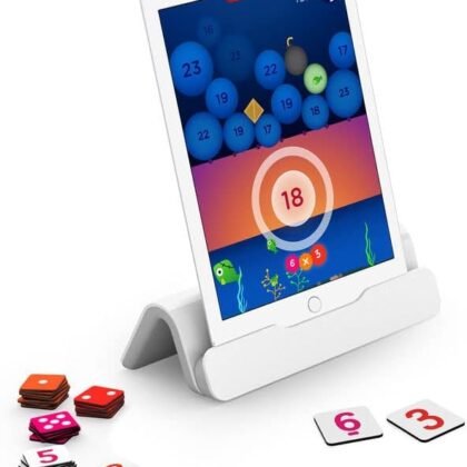 Osmo-Genius Numbers for iPhone, iPad & Fire Tablet - Ages 6-10 - Math Equations (Counting,Addition,Subtraction & Multiplication) Educational Learning Games - STEM Toy-Boy & Girl (Osmo Base Required)