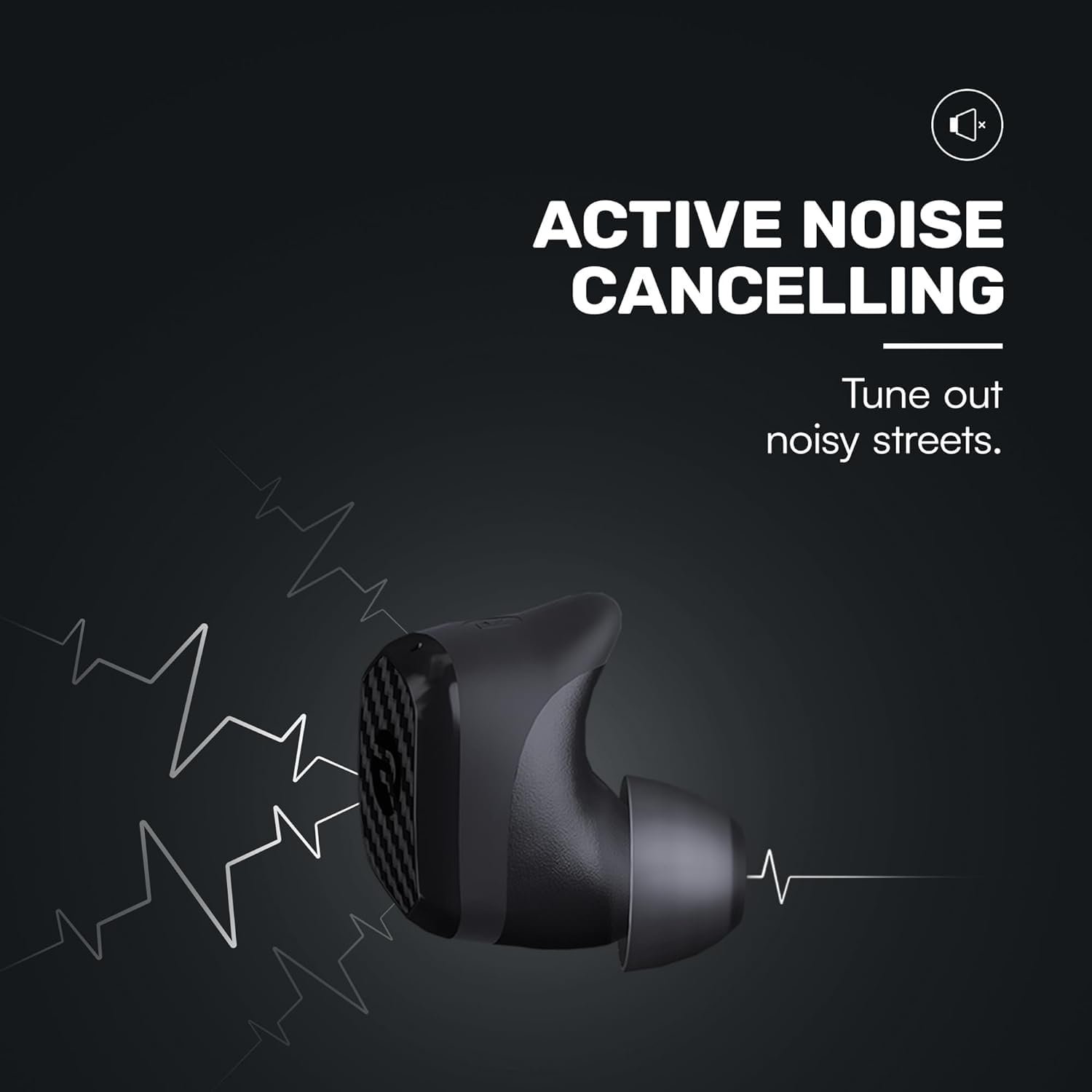 Raycon Impact Earbuds Military-Grade Impact Resistant, IP67 Bluetooth Earbuds with Stereo Sound, 90 Hours of Battery Life, Active Noise Cancellation (Black) - Image 5