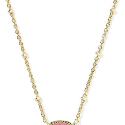 Kendra Scott Mini Elisa 14k Gold-Plated Satellite Short Pendant Necklace, Fashion Jewelry for Women