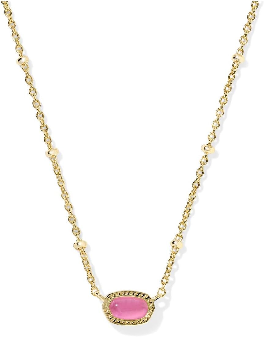 Kendra Scott Mini Elisa 14k Gold-Plated Satellite Short Pendant Necklace, Fashion Jewelry for Women