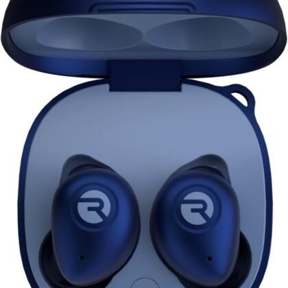 Raycon Fitness Bluetooth True Wireless Earbuds with Built in Mic 56 Hours of Battery, IPX7 Waterproof, Active Noise Cancellation, Awareness Mode, and Bluetooth 5.3 (Blue)
