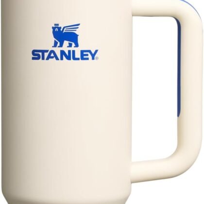 STANLEY Quencher H2.0 Tumbler with Handle and Straw 30 oz | Flowstate 3-Position Lid | Cup Holder Compatible for Travel | Insulated Stainless Steel Cup | BPA-Free | Cream Royal