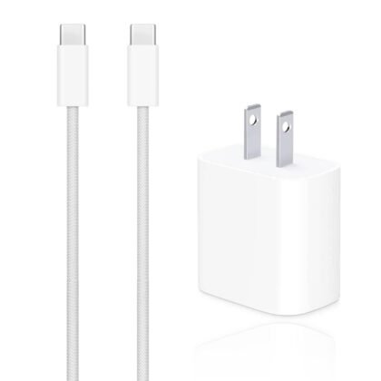 Airpods Pro 2nd/3rd Gen Charger, 20W USB-C Airpods 4 Charging Cord, USB C to usb c Woven Cable for NEW AirPod Pro 3 (2025),AirPod Max 2 Wireless Earbuds,iPhone 15/16/16E/17 Charging Cord Power Adapter