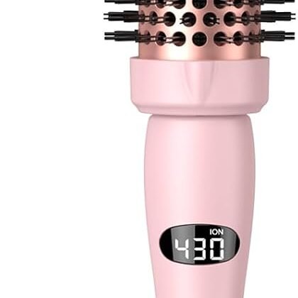 Thermal Round Brush, 1.5 inch Blowout Brush with Ceramic Barrel & Negative Ions Tech Makes Hair Smoother Get Natural Curls, Heated Styler Tool for All Hair Type, Dual Voltage