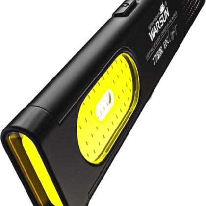 WARSUN T7 EDC Flashlight, Compact Multi-Mode Pocket LED Flashlight, USB-C Rechargeable, IPX4, Dual Material, Red/Blue Strobe