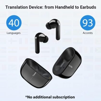 Timekettle M3 3 in 1 Language Translation Earbuds,43 Languages & 96 Accents, Offline Translator, No Subscription,for Exploring Expat Life Freely, APP Compatible with iOS & Android