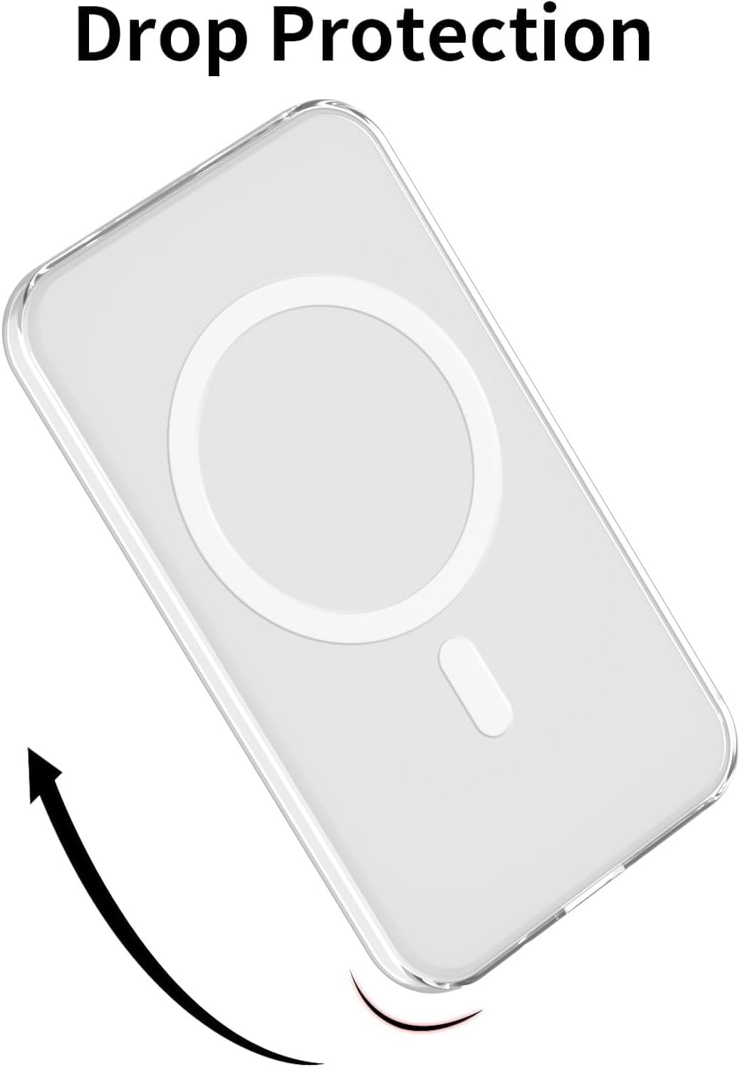 oakxco Silicone Case Compatible with iPhone Air Magsafe Battery Pack, Ultra Thin Slim Cover for 17 Air Battery Pack, TPU Rubber Scratch & Shatter Resistant Cover, Crystal Clear - Image 7