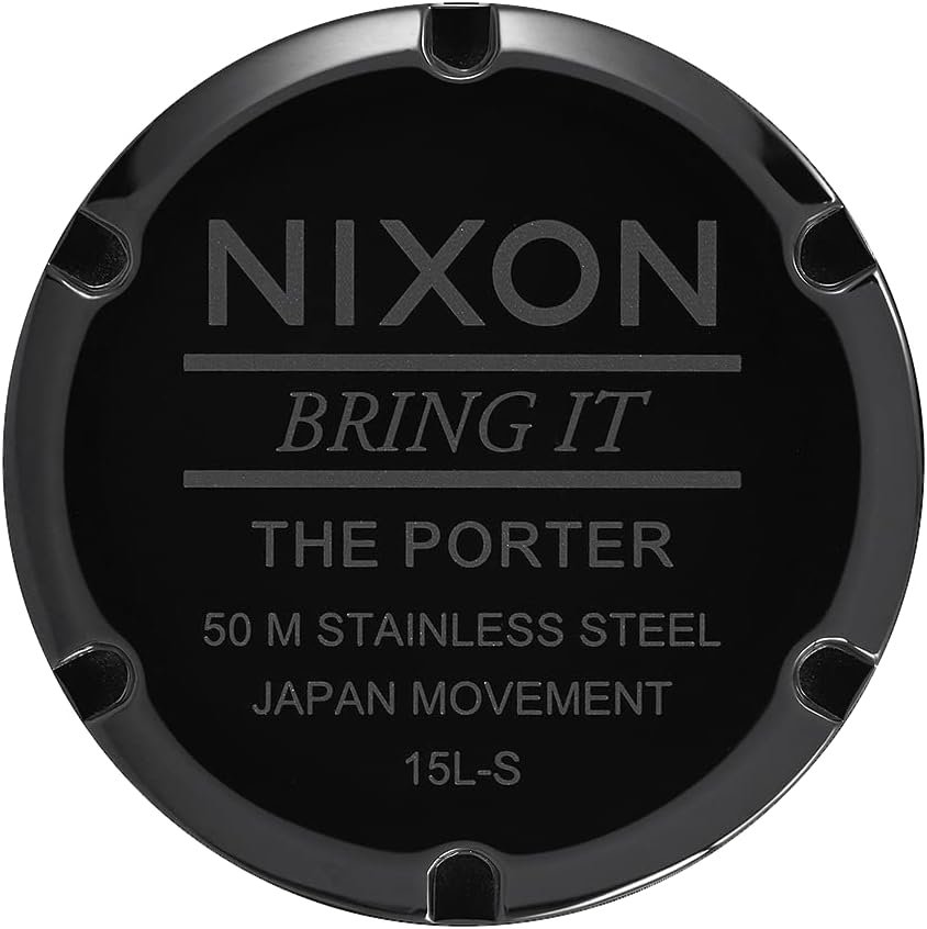 Nixon Porter Leather A1058 50m Water Resistant Men’s Watch (20-18mm Leather Band and 40mm Watch Face) - Image 4