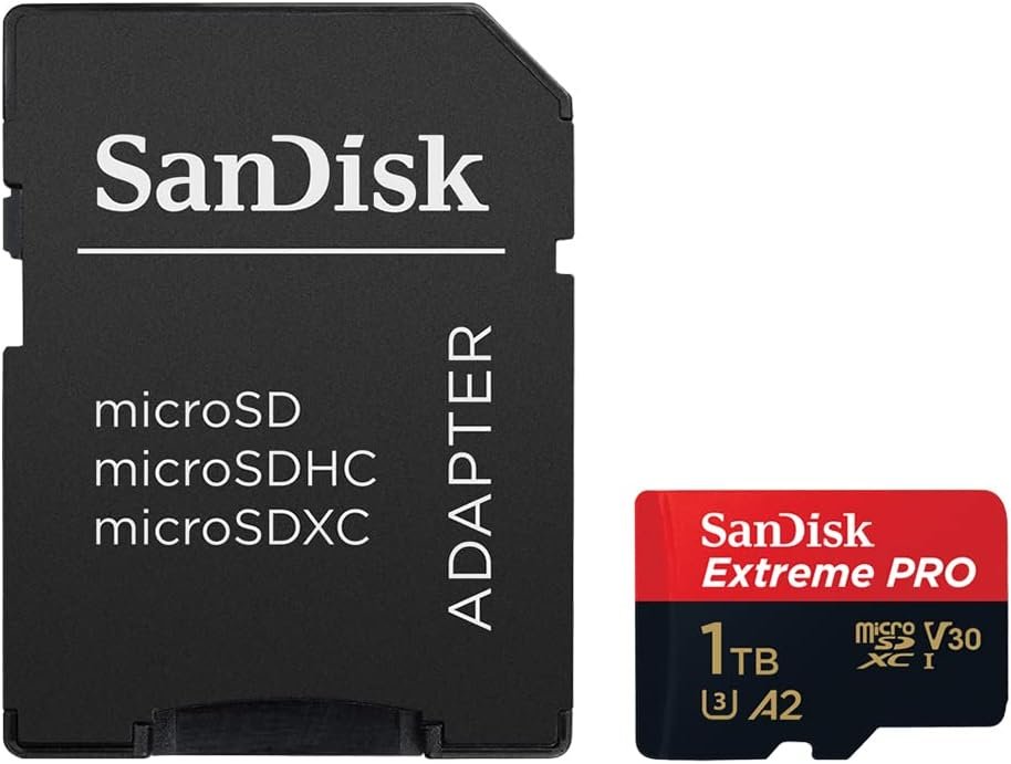 SanDisk Extreme PRO microSDXC UHS-I Memory Card 1 TB + Adapter & RescuePRO Deluxe (for Smartphones, Action Cameras or Drones, A2, Class 10, V30, U3, 200 MB/s Transfer) - Image 3