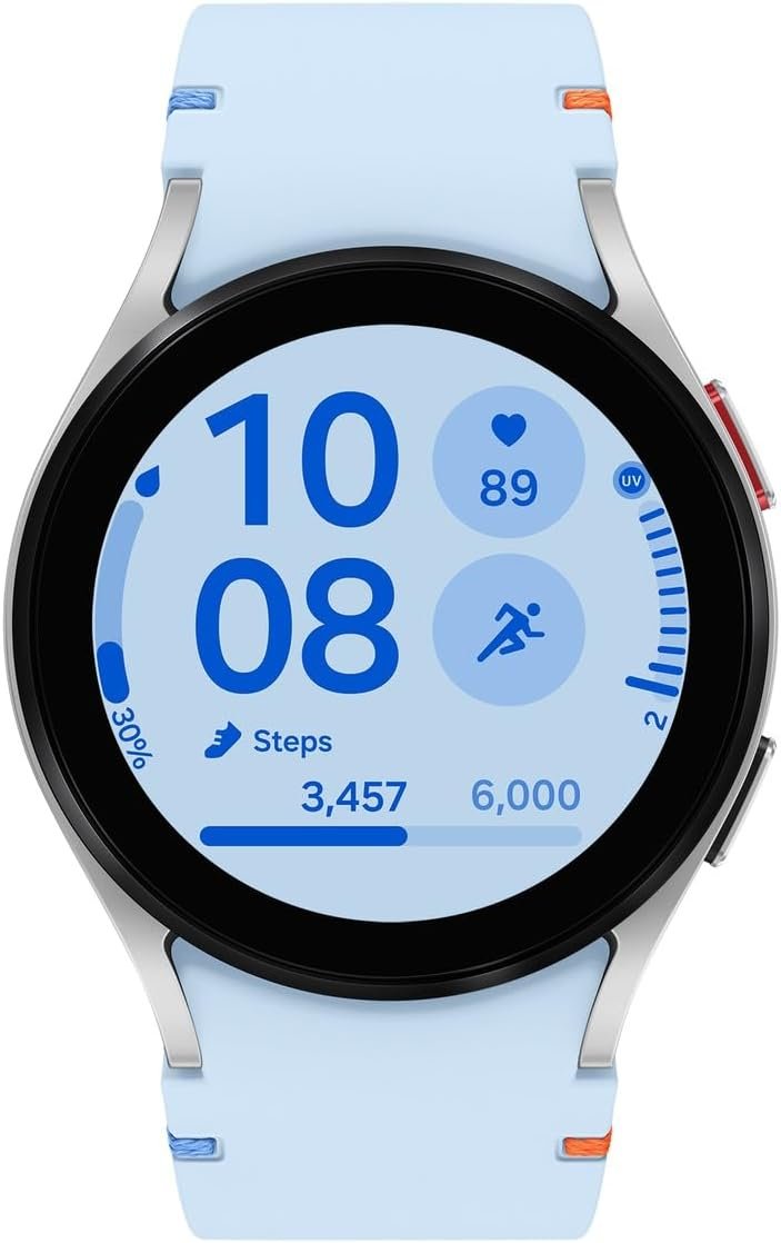 Samsung Galaxy Watch FE (40mm) AI Smartwatch w/ 1.2" AMOLED Screen, Wear OS 5, Wi-Fi, Bluetooth, Heart Rate, Sleep & GPS Fitness Tracker, International Model R861N (w/Fast Charger, Silver) - Image 2