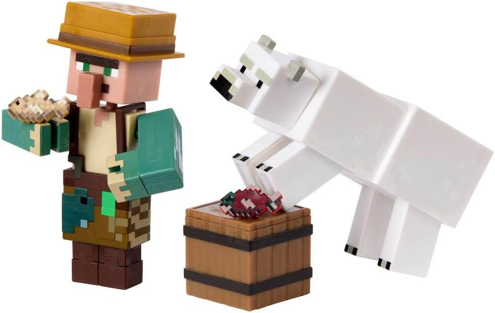 Mattel Minecraft Action Figures & Accessories 2-Packs, 3.25-inch Scale with Pixelated Design, Collectible Toy Set (Characters May Vary) - Image 6