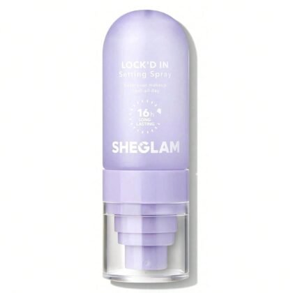 SHEGLAM Lock'd In Setting Spray Mattifying Effect Quick-Drying Long Lasting Makeup Locking Spray Oil-Control Non-Greasy Makeup Setting-Purple