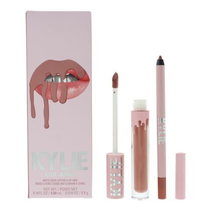 Matte Lip Kit - 802 Candy by Kylie Cosmetics for Women - 2 Pc 0.10 oz Matte Liquid Lipstick, 0.03 oz Lip Liner