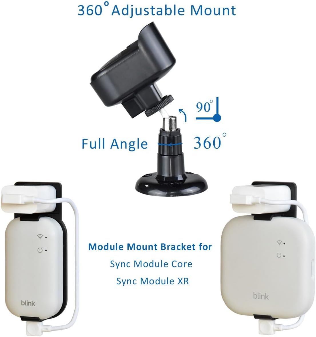All New Blink Outdoor 4th Gen Camera Mounting Brackets,5 Pack Weatherproof Protective Housing and 360 Degree Adjustable with Sync Module Wall Mount (Blink Camera is Not Included) - Image 4