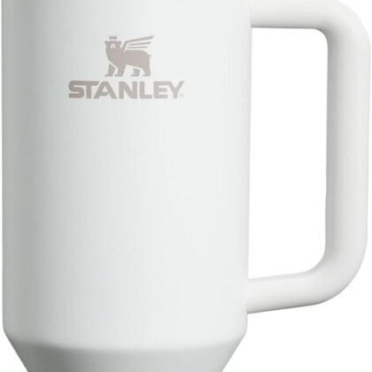 STANLEY Quencher H2.0 Tumbler with Handle and Straw 40 oz | Flowstate 3-Position Lid | Cup Holder Compatible for Travel | Insulated Stainless Steel Cup | BPA-Free | Frost