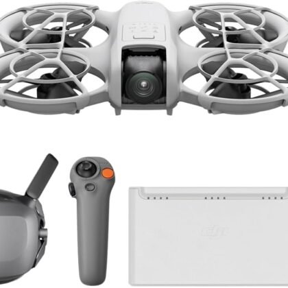 DJI Neo Motion Fly More Combo, Mini Drone with 4K UHD Camera for Adults, 135g Self Flying Drone that Follows You, Palm Takeoff, Subject Tracking, QuickShots, with RC Motion 3 and 3 Batteries