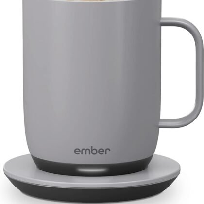 Ember Temperature Control Smart Mug 2, 14 Oz, App-Controlled Heated Coffee Mug with 80 Min Battery Life and Improved Design, GrayModel