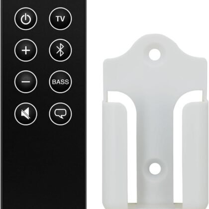 Replacement Remote Control for Bose Smart Soundbar 600, 873973-1100 (with Mounting Bracket)