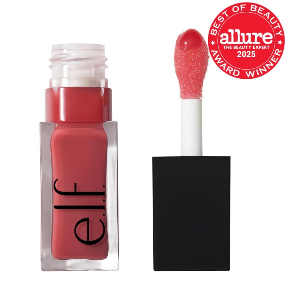 e.l.f. Glow Reviver Lip Oil, Nourishing Tinted Lip Oil For A High-shine Finish, Infused With Jojoba Oil, Vegan & Cruelty-free, Rose Envy - Image 2