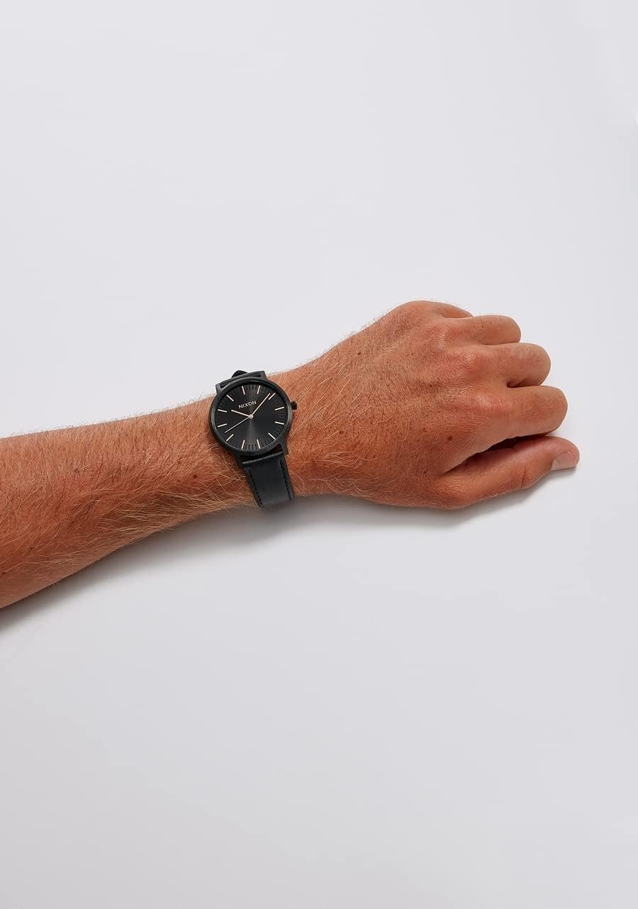 Nixon Porter Leather A1058 50m Water Resistant Men’s Watch (20-18mm Leather Band and 40mm Watch Face) - Image 6