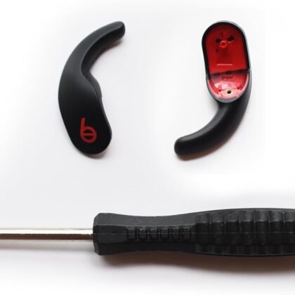 1 Pair Ear Hooks, Replacement for Beats Fit Pro True Wireless Headphones (Left & Right) (Black)