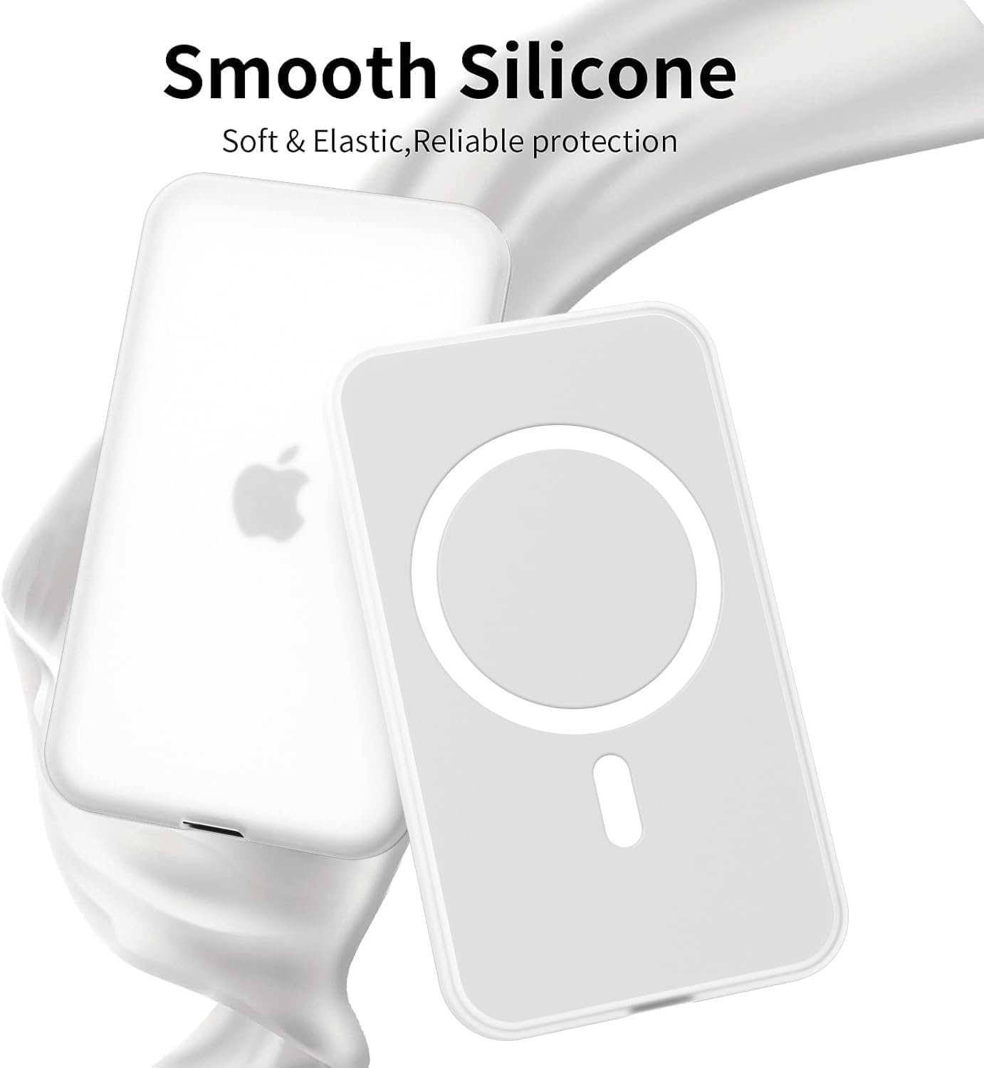 oakxco Silicone Case Compatible with iPhone Air Magsafe Battery Pack, Ultra Thin Slim Cover for 17 Air Battery Pack, TPU Rubber Scratch & Shatter Resistant Cover, Matte Clear - Image 3