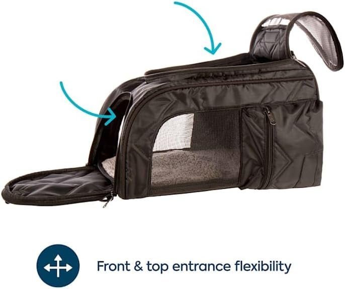 Sherpa Deluxe Guaranteed On Board Convertible Pet Carrier & Backpack, Black, Medium - Image 3
