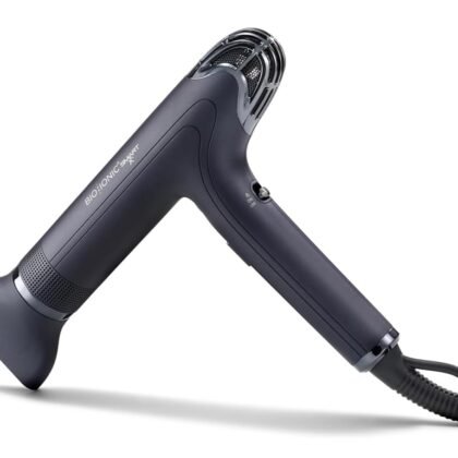 Bio Ionic Smart-X Hair Dryer with Diffuser, High-Efficiency Blow Dryer with 3 Heat & 3 Speed Settings, Diffuser Hair Dryer Gently Dries, Defines & Reduces Frizz, Self Cleaning Function