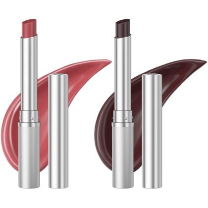 Honey Lipstick Tinted Lip Balm, Sheer Lightweight Lip Stain for All Skin Tones, Moisturizing Nourishing Lipstick for Women All Skin Tones, a Hint of Natural Cherry Tint, Pack of Black & Pink