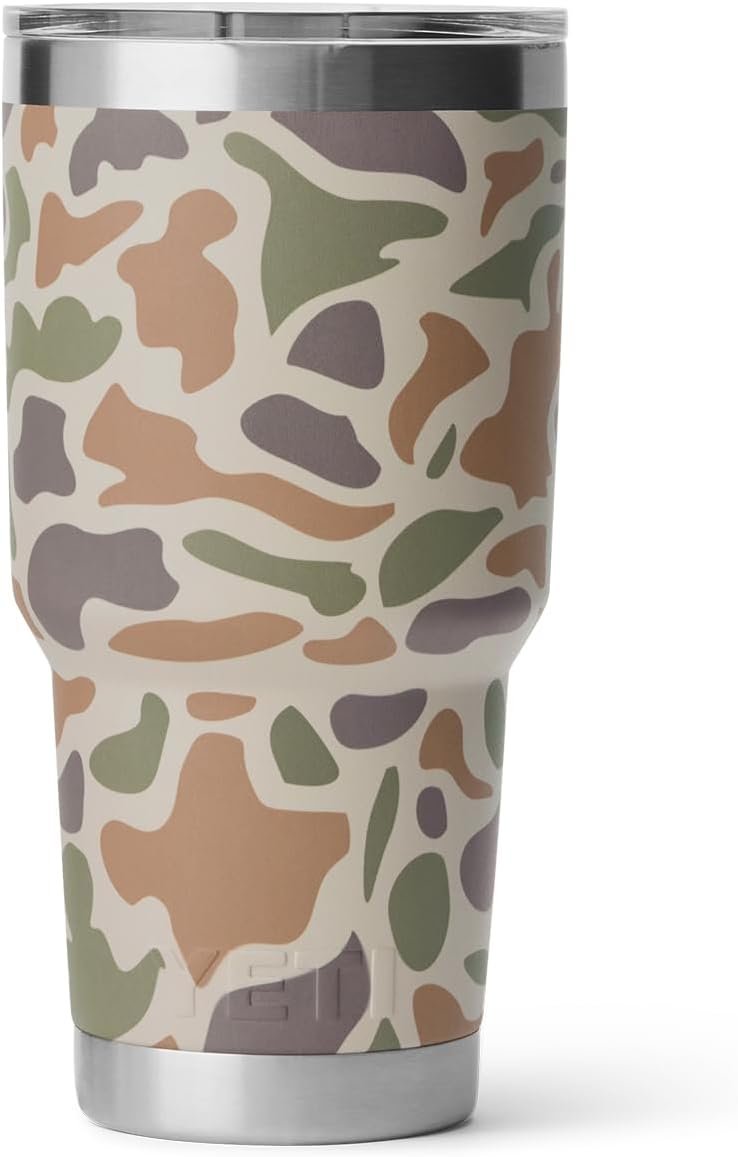 YETI Rambler 30 oz Tumbler, Stainless Steel, Vacuum Insulated with MagSlider Lid, Tan Camo - Image 5