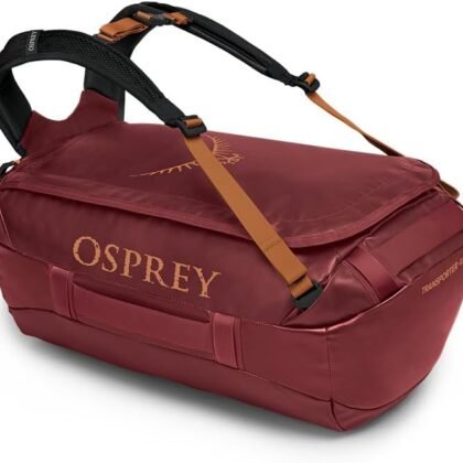 Osprey Transporter 40L Travel Duffel Bag, Black