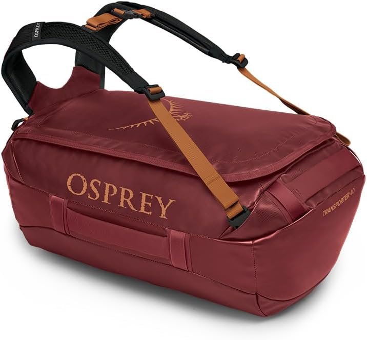 Osprey Transporter 40L Travel Duffel Bag, Black