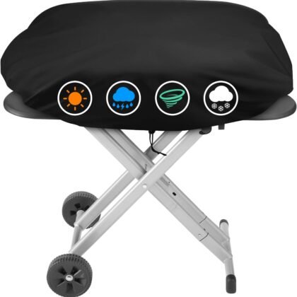 ZBXFCSH Heavy Duty Grill Cover Compatible with Coleman Roadtrip LX/LXX/LXE/285 and Compatible with Smoke Hollow 205 Grills, All Weather