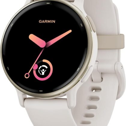 Garmin vĆvoactive 5, Health and Fitness GPS Smartwatch, AMOLED Display, Up to 11 Days of Battery, Ivory