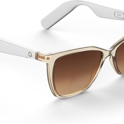 Lucyd Lyte (2025 Version) Smart Glasses for Women Bluetooth Smart Eyewear with UV400 Polarized Lenses, Open Ear Speakers & Microphone Millennia (Standard)