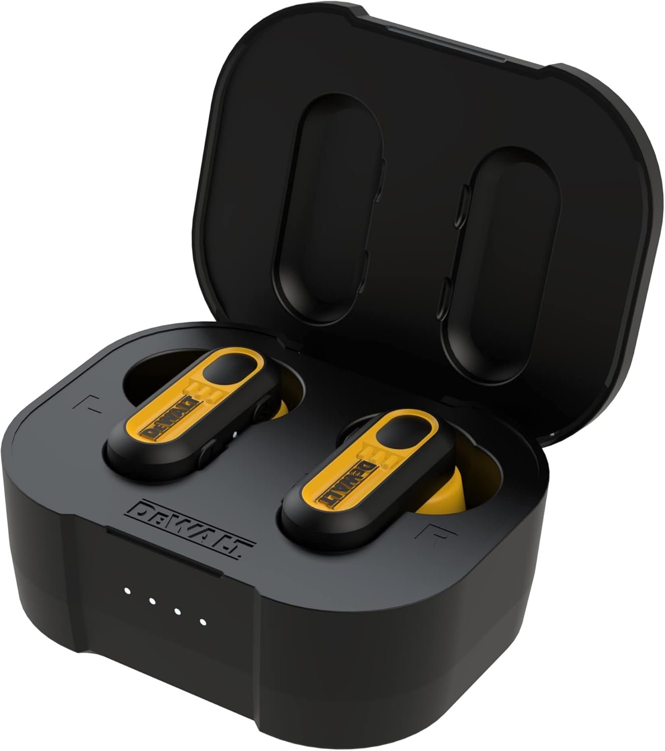 DEWALT Heavy Duty True Wireless Ear Buds, Bluetooth Headphones with Type C Charging Case Included, Over 37 Hours of Battery Life, Easy Setup for iPhone, Perfect for Jobsite, Outdoor Work, Yellow - Image 8