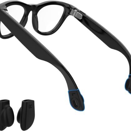 Eyeglass Ear Grip Compatible with Ray-Ban Meta Wayfarer/Skyler/Headliner & Gen 2 Smart Glasses Accessories, Anti-Slip Silicone Elastic Eyeglasses Retainers for Rayban Smart Sunglasses