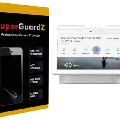 [3-Pack] for Google Nest Hub Max Screen Protector - SuperGuardZ, Anti-Glare, Matte, Anti-Fingerprint, Anti-Bubble [Lifetime Replacement]