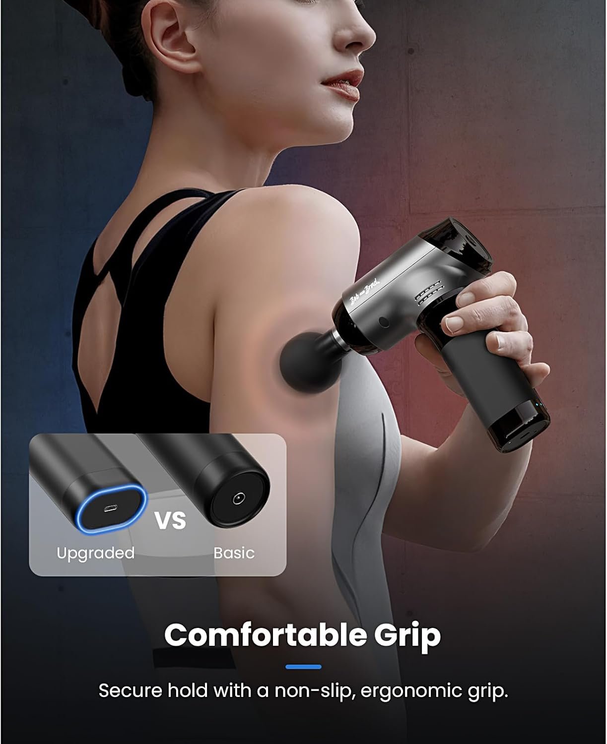 BOB AND BRAD T2 Pro Massage Gun with Heat and Cold, Deep Tissue Percussion Massager Gun for Pain Relief, Muscle Massager, HSA Electric Back Massagers for Professional Athletes FSA Eligible - Image 8