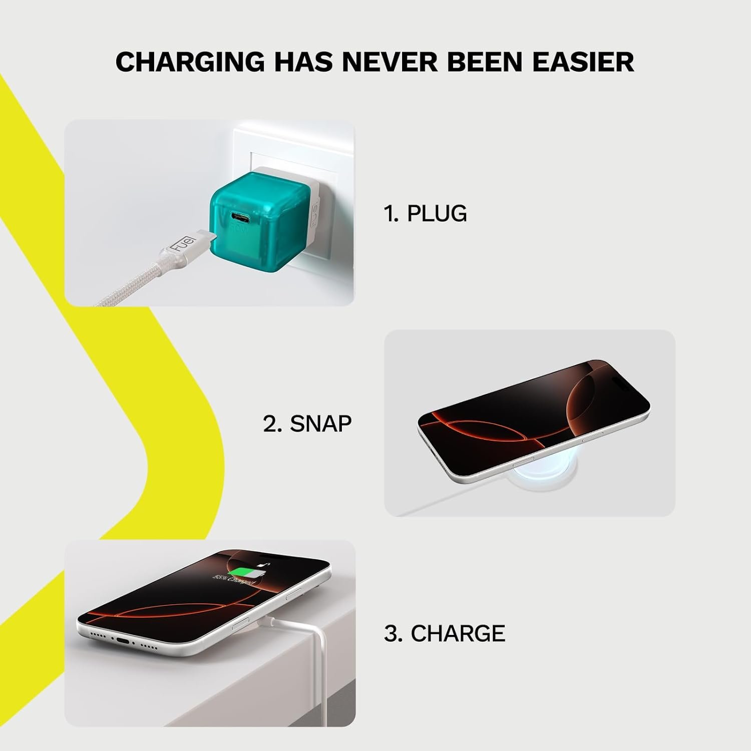 iPhone Charger Fast Charging MagSafe Charger - Fuel - 15W Magnetic Wireless Charger - Magnetic/MagSafe Charging Pad for iPhone 17 Pro Max/Air/16 Pro Max/15 Pro Max/14/13/12 & AirPods Gen 4/3/2/Pro 3/2 - Image 5