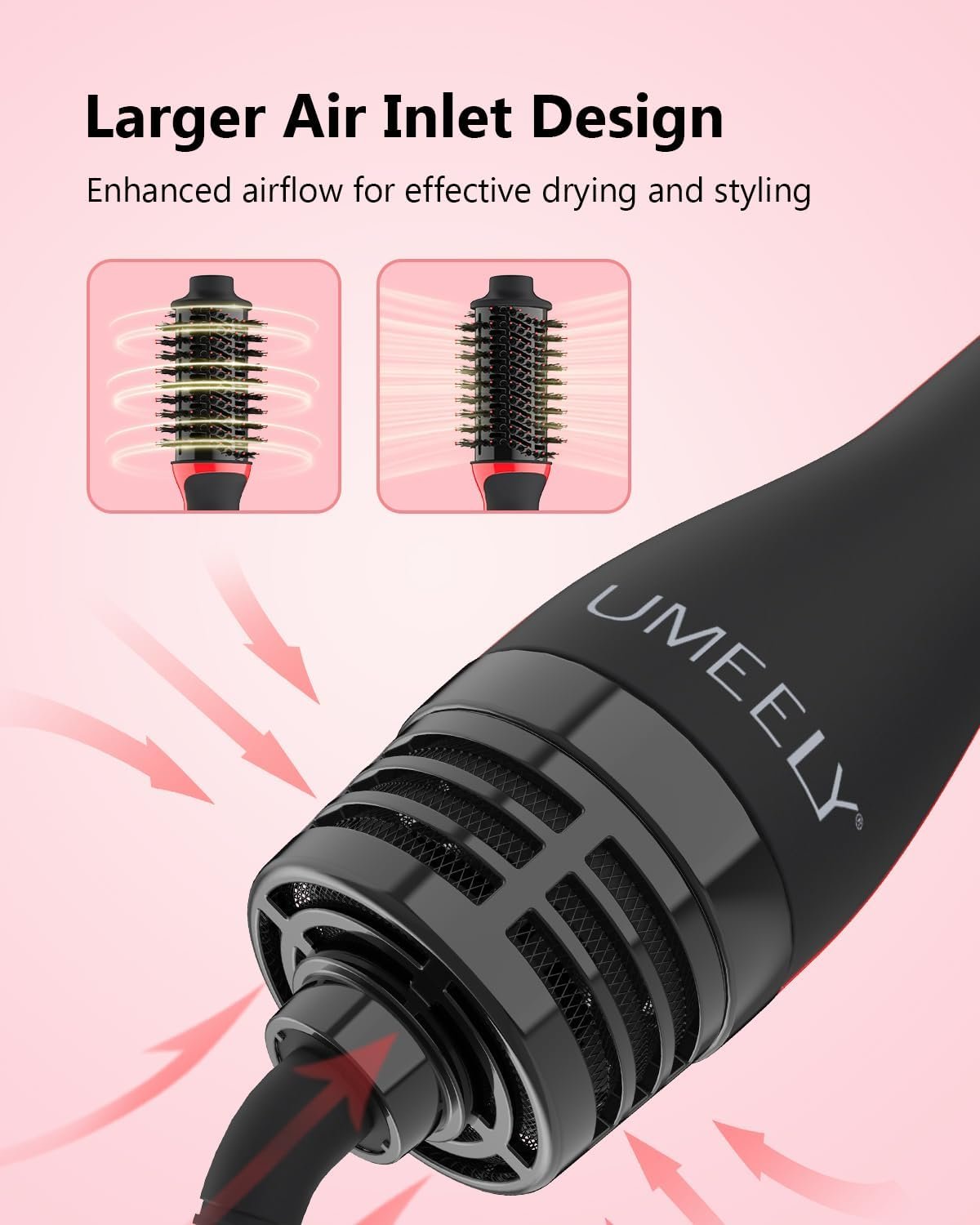 Plus 2.0 Hair Dryer Brush Blow Dryer Brush in One, 2'' Oval Brush Head Hot Air Brush Styler & Volumizer with Ionic Technology, NTC Smart Temp Control for Smooth, Frizz-Free, Shiny Hair - Image 6