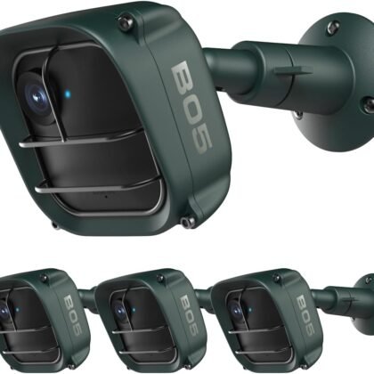 Gcioii Wall Mount Grill Cover for Blink Outdoor 4, Weatherproof Protective and 360 Degree Adjustable Mount for Blink Outdoor 4th Gen Security Camera (3 Pack Green, Camera are Not Included)