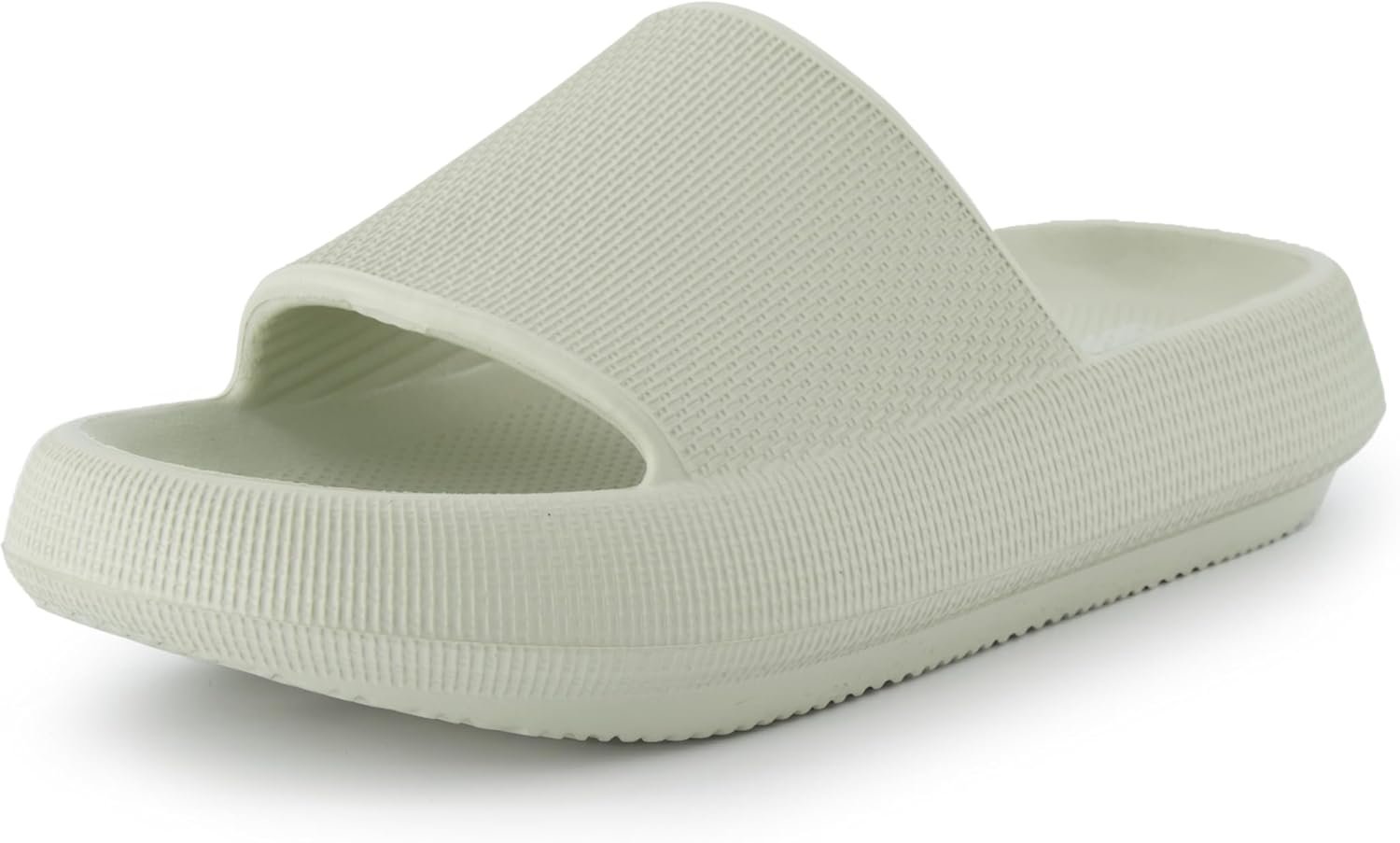 CUSHIONAIRE Feather EVA Slides for Women – Comfortable Slip On Womens Slippers, Indoor Outdoor Shower Shoes, Beach Essential Cloud Slides - Image 7